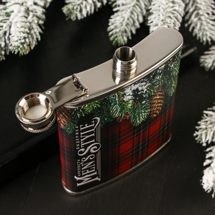 Новый год. Фляжка «Крепость, выдержка», 210 мл Новый год. Фляжка «Крепость, выдержка», 210 мл