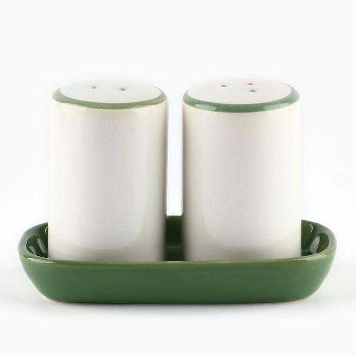 Новый год! Набор для специй новогодний керамический «Снегирь!», 12х6.5х7 см, цвет белый Новый год! Набор для специй новогодний керамический «Снегирь!», 12х6.5х7 см, цвет белый