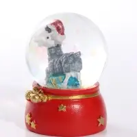 Снежный шар &laquo;Новогодний барашек&raquo;, d=4.5 см, 4.5&times;4.5&times;6.5 см, МИКС