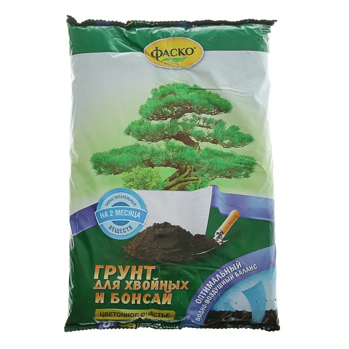 Почвогрунт для хвойных и бонсай &laquo;Цветочное счастье&raquo;, 5 л, &laquo;Фаско&raquo;