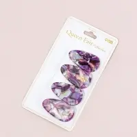 Зажим для волос "Маргарита" (набор 4 шт) 4 см, фиолетовый