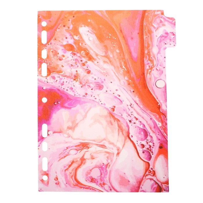 Разделитель листов A5 (175 x 210 мм) цветовой, 5 листов, Разделитель листов A5 (175 x 210 мм) цветовой, 5 листов, "deVENTE. Marandi. Sparkl" полипропилен 140 мкм, искрящаяся фактура, с рисунком, индивидуальная упаковка