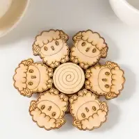 Подставка под горячее &laquo;Овечка&raquo;, 11см, можжевельник, фанера