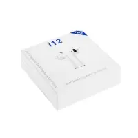 Наушники беспроводные Luazon i12, TWS, вкладыши, Bluetooth 5.0, 35/300 мАч, белые глянцевые