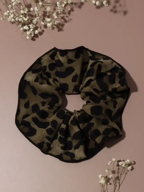 Резинка для волос QF &laquo;Орбита гранд&raquo;, лео принт, 16 см