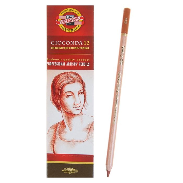 Сепия Koh-I-Noor GIOCONDA 8802, в карандаше, коричнево-красная, лаковый корпус Сепия Koh-I-Noor GIOCONDA 8802, в карандаше, коричнево-красная, лаковый корпус