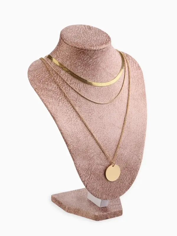 Бюст для украшений QF, 16&times;11&times;21 см, розовый