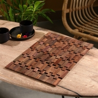 Коврик из тикового дерева, 40х30х0,7 см