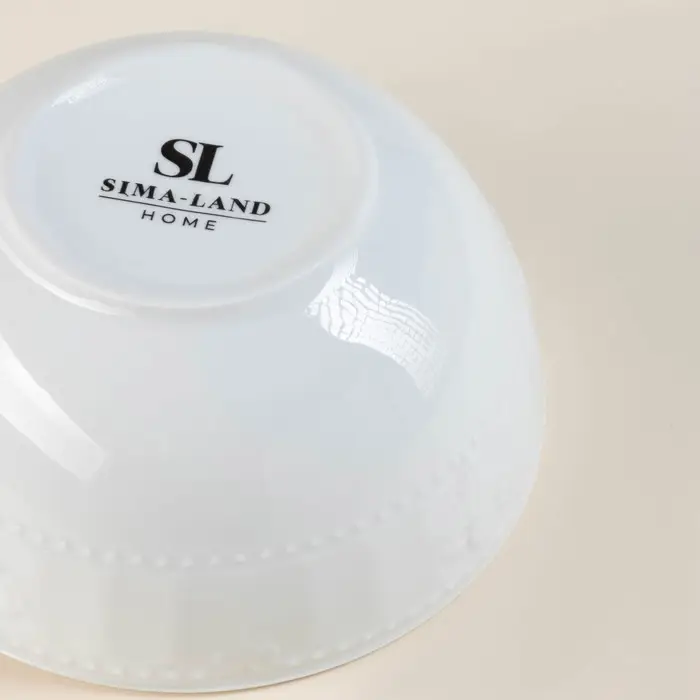 Салатники SL Home &laquo;Винтаж фрэнч&raquo;, 800 мл, d=15 см, набор 2 шт., фарфор, белые