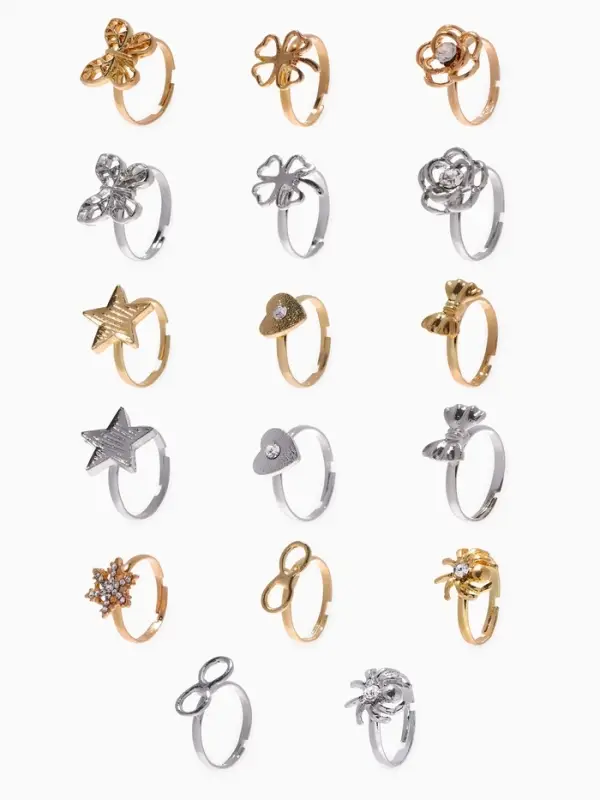 Кольцо &laquo;Выбражулька. Контуры&raquo;, форма МИКС, МИКС, безразмерное