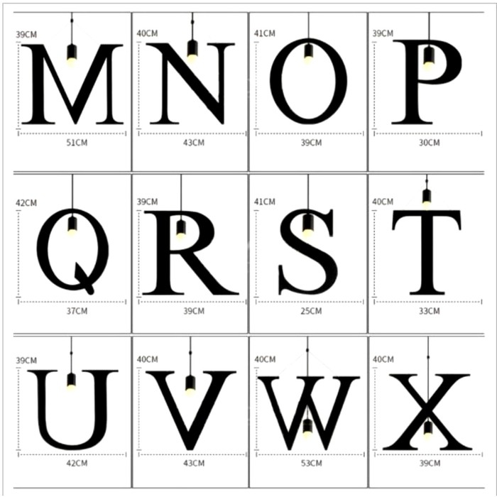 Светильник BayerLux "Алфавит J" E27 40Вт черный 39х19 см