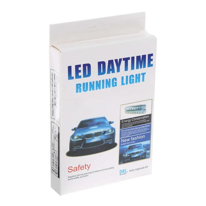Дневные ходовые огни, 12 В, 24 Вт, 8 LED, 6500 К, провод 80 см, набор 2 шт Дневные ходовые огни, 12 В, 24 Вт, 8 LED, 6500 К, провод 80 см, набор 2 шт