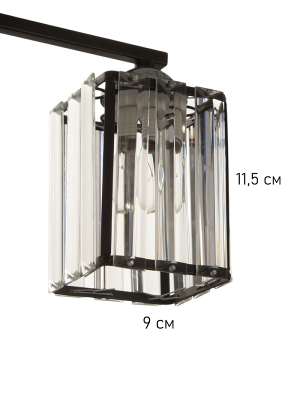 Люстра 6591191/2 E27 40Вт черный 42х12х24 см BayerLux Люстра 6591191/2 E27 40Вт черный 42х12х24 см BayerLux