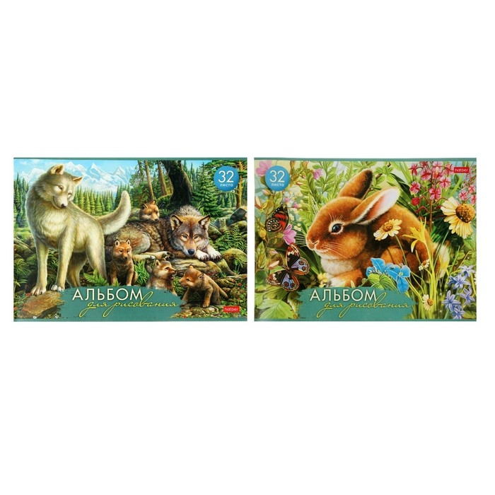 Альбом для рисования А4, 32 листа на скрепке Альбом для рисования А4, 32 листа на скрепке "Давай дружить", МИКС