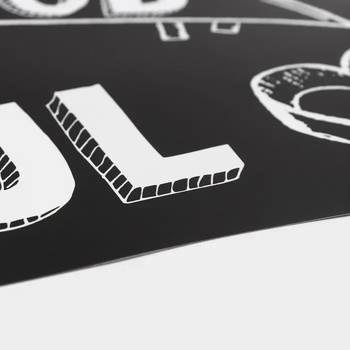 Салфетка сервировочная на стол «Кулинария», 42×27 см, чёрная