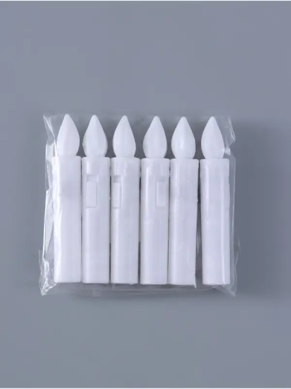 Светодиодная свеча, ночник LED RISALUX «Мини», 3×AG13, белый, 1.5×1.5×9 см