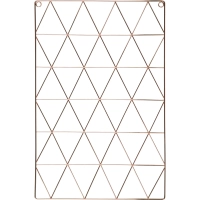 Доска органайзер-решетка Attache 36x55см розовое золото, 3 зажима в наб