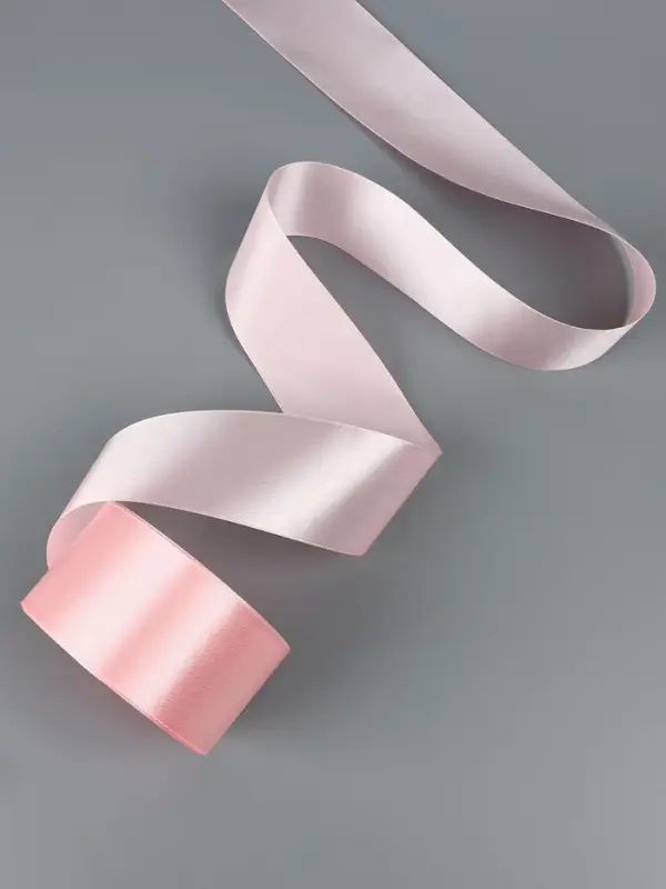 Лента атласная, 50 мм, 23&plusmn;1 м, пастельно-розовая №43