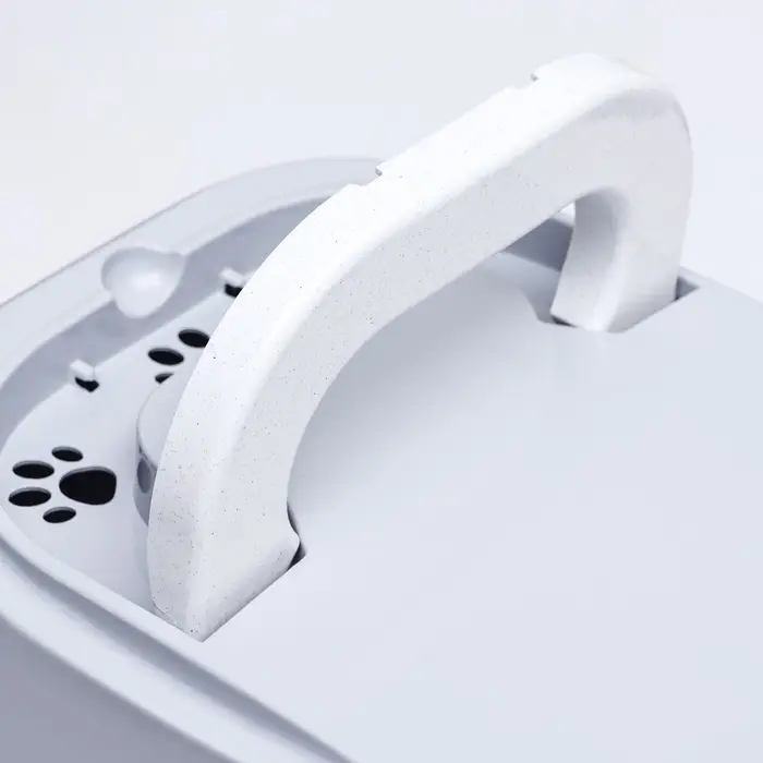 Туалет-домик для кошек закрытый с дверцей 43&times;32&times;33 см, серый