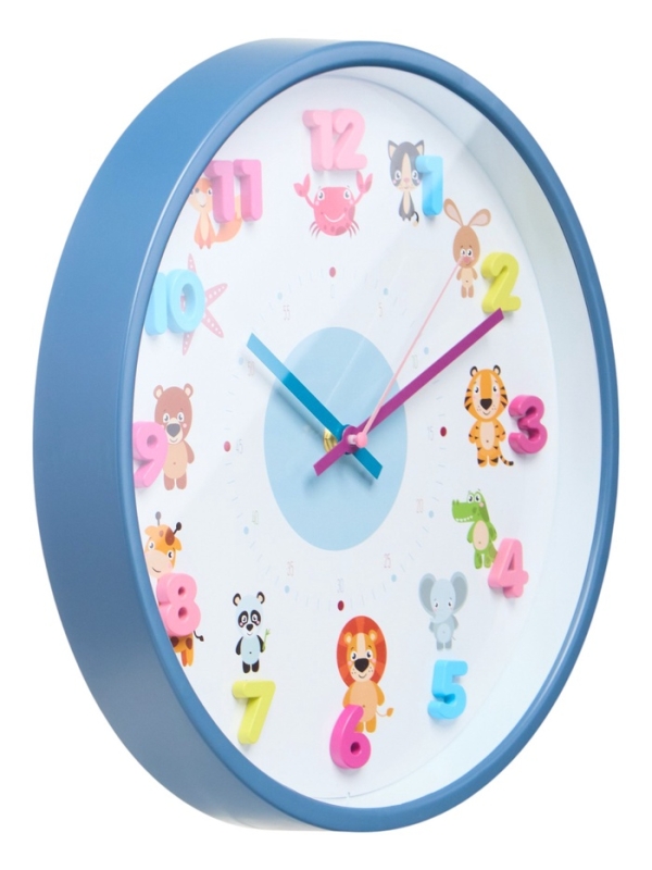 Часы настенные интерьерные детские «Зверята», плавный ход, циферблат d-30 см Часы настенные интерьерные детские «Зверята», плавный ход, циферблат d-30 см