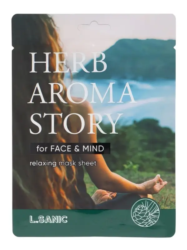 Тканевая маска с экстрактом кедра и эффектом ароматерапии, 25мл, L.Sanic