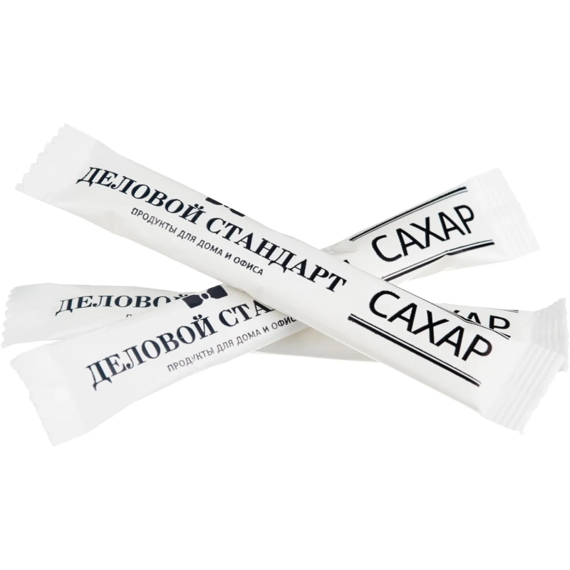 Сахар порционный в стиках Деловой стандарт 5г (200 шт/уп) шоу-бокс