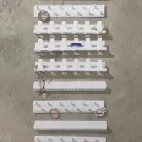 Органайзер для украшений QF &laquo;Настенный&raquo;, 15&times;8&times;3 см, набор 9 шт., белый