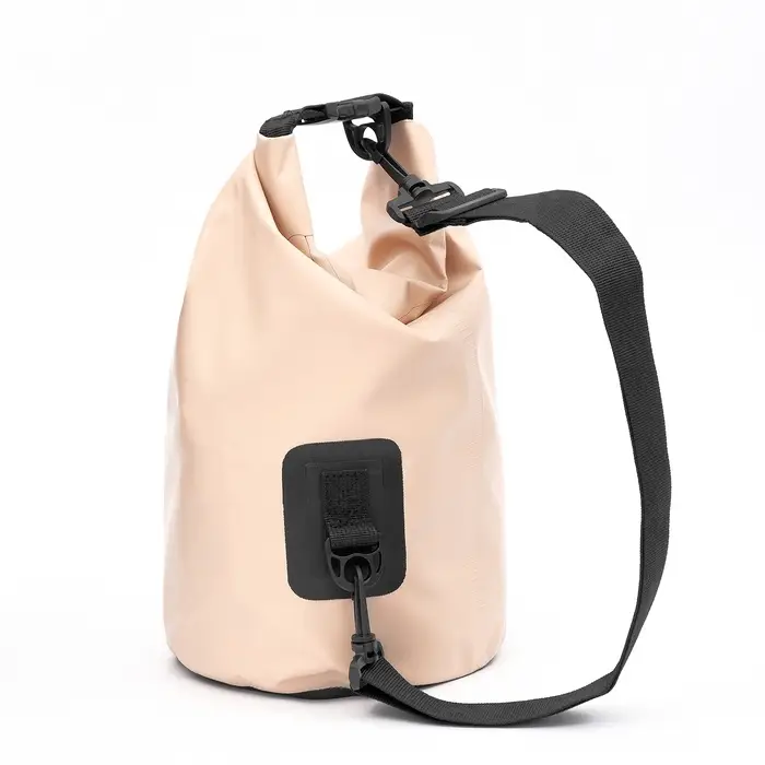 Гермомешок туристический maclay, 5 л, 500D, с лямкой, бежевый