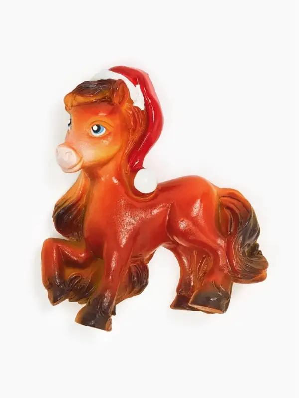 Магнит новогодний на холодильник &laquo;Лошадь в колпаке&raquo;