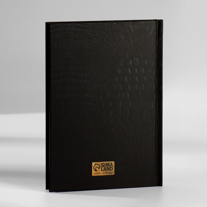 Ежедневник в подарочной коробке. Твердая обложка А5, 80л «Черный» Ежедневник в подарочной коробке. Твердая обложка А5, 80л «Черный»