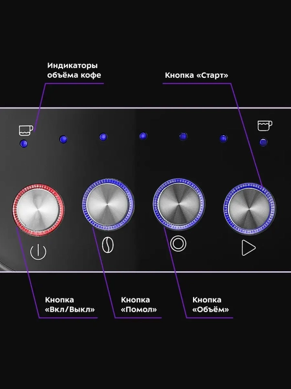 Кофеварка капсульная рожковая и кофемолка КТ-7107 - 1560 Вт Кофеварка капсульная рожковая и кофемолка КТ-7107 - 1560 Вт
