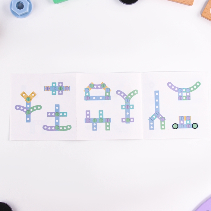 Деревянный конструктор «Маленький строитель», 21,3 × 17,5 × 4,5 см