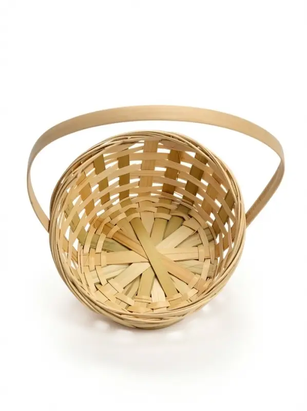 Корзина плетёная, d=17&times;9&times;30 см, бамбук