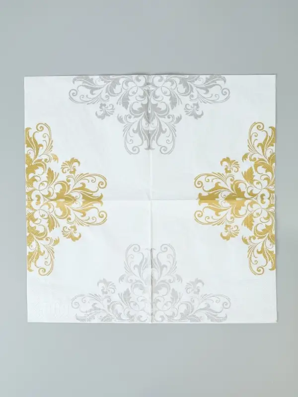 Салфетки бумажные трёхслойные «Кантата», 33х33, 20 шт Салфетки бумажные трёхслойные «Кантата», 33х33, 20 шт