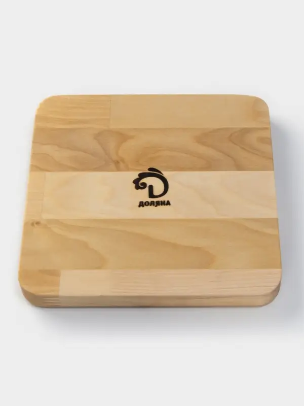 Менажница Доляна &laquo;Комо&raquo;, 18&times;18&times;1.8 см, 4 секции, дерево берёза, пропитана маслом