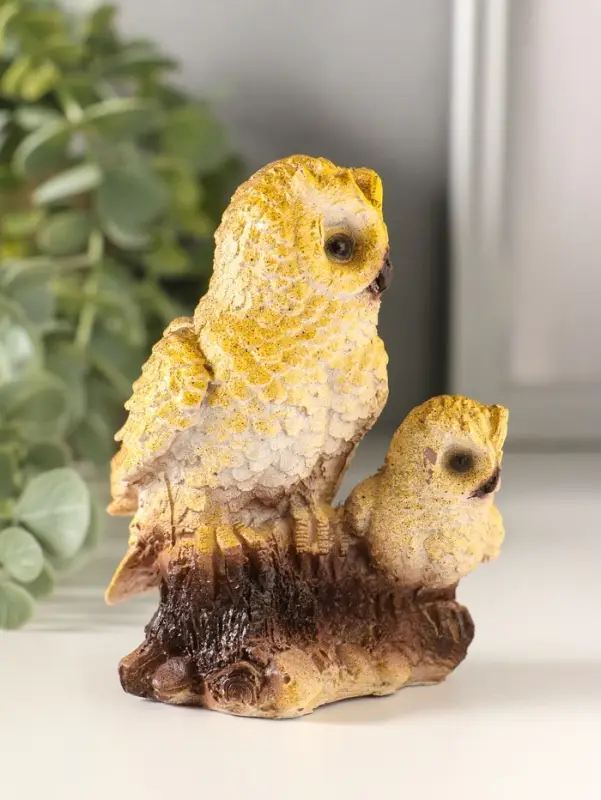 Сувенир Сова с совенком, микс 9,5х6х8 см
