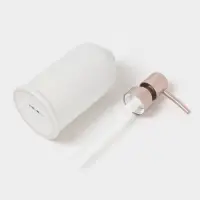 Набор для ванной &laquo;Бэкки&raquo;, 3 предмета, мыльница, дозатор для мыла, стакан, белый