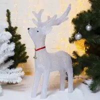 Светодиодная фигура &laquo;Олень гордый&raquo; 53&times;80&times;40 см, акрил, 96 LED, 8 режимов, 24 В, свечение белое