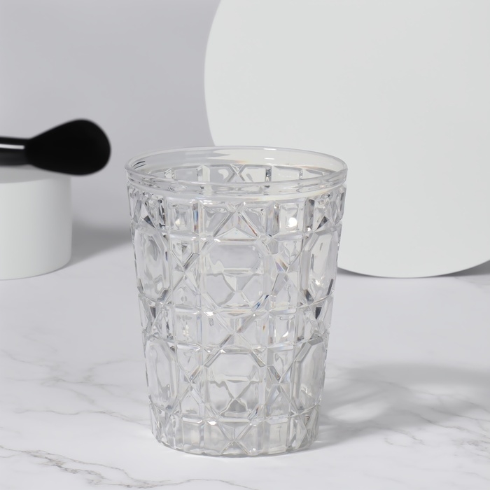 Органайзер - подставка для хранения маникюрных/косметических принадлежностей «Хрусталь», d = 8,5 × 11 см, цвет прозрачный Органайзер - подставка для хранения маникюрных/косметических принадлежностей «Хрусталь», d = 8,5 × 11 см, цвет прозрачный