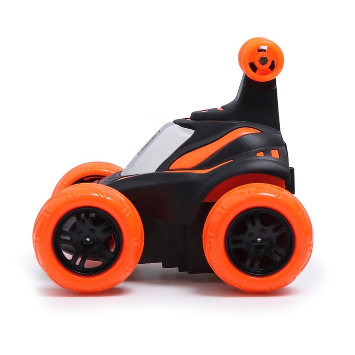 Машина-перевёртыш радиоуправляемая «Трюкач», свет, работает от аккумулятора, цвет оранжевый Машина-перевёртыш радиоуправляемая «Трюкач», свет, работает от аккумулятора, цвет оранжевый