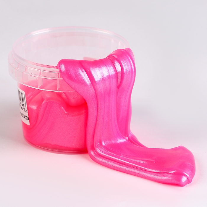 Слайм «Перламутровый» розовый 100 г