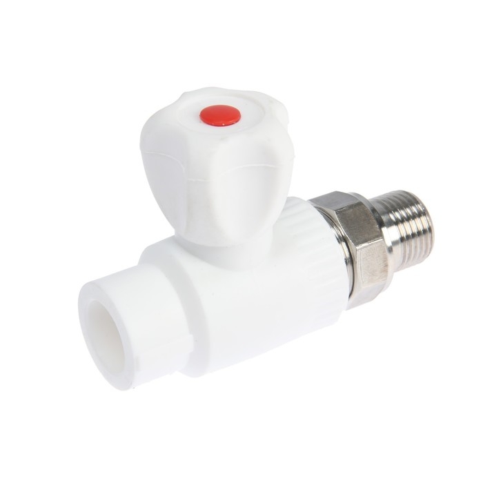 Кран шаровой для радиатора ZEIN, полипропиленовый, прямой, d=20 мм х 1/2 Кран шаровой для радиатора ZEIN, полипропиленовый, прямой, d=20 мм х 1/2"