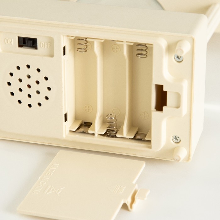 Ночник музыкальный "Снежный шар" 5хLED от батареек 3ААА бежевый 6,5х11х21см RISALUX