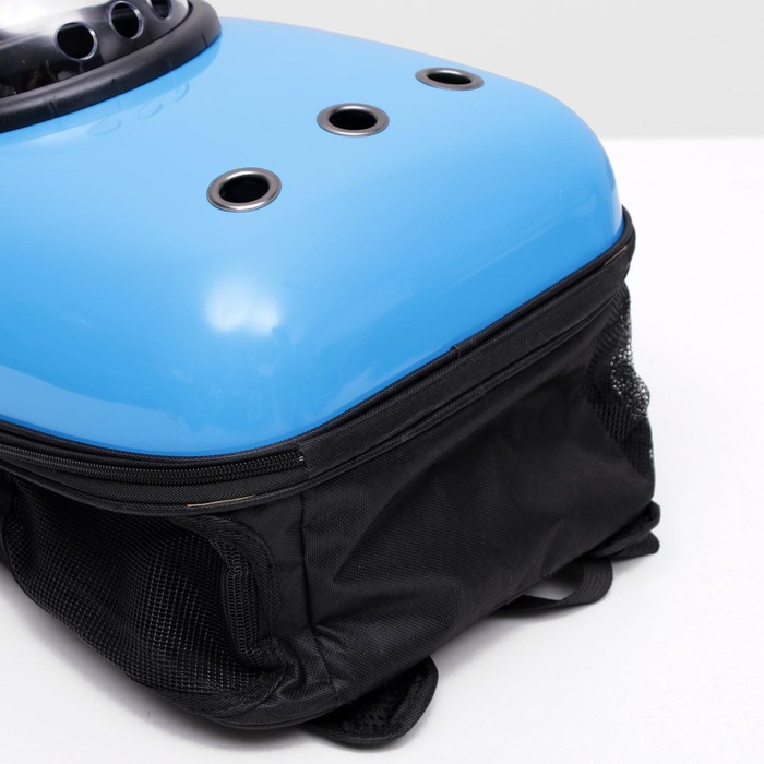 Рюкзак для переноски кошек и собак, с окном, 32 х 22 х 43 см, голубой Рюкзак для переноски кошек и собак, с окном, 32 х 22 х 43 см, голубой