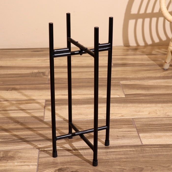 Кашпо на подставке  Кашпо на подставке "Твин" металл (набор 2 шт), диаметр 23 и 19 см