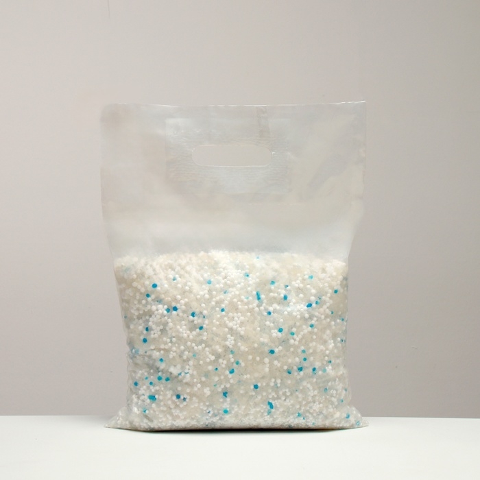 Наполнитель для кошачьих туалетов Наполнитель для кошачьих туалетов "Пижон", 1 кг Алюмогель + 1 кг силикагель кругл до 5 л