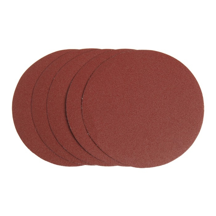 Круг абразивный шлифовальный под  Круг абразивный шлифовальный под "липучку" ТУНДРА, 150 мм, Р150, 5 шт.