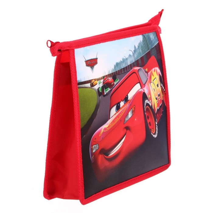 Папка для тетрадей А5, пластик, на молнии, Тачки Папка для тетрадей А5, пластик, на молнии, Тачки