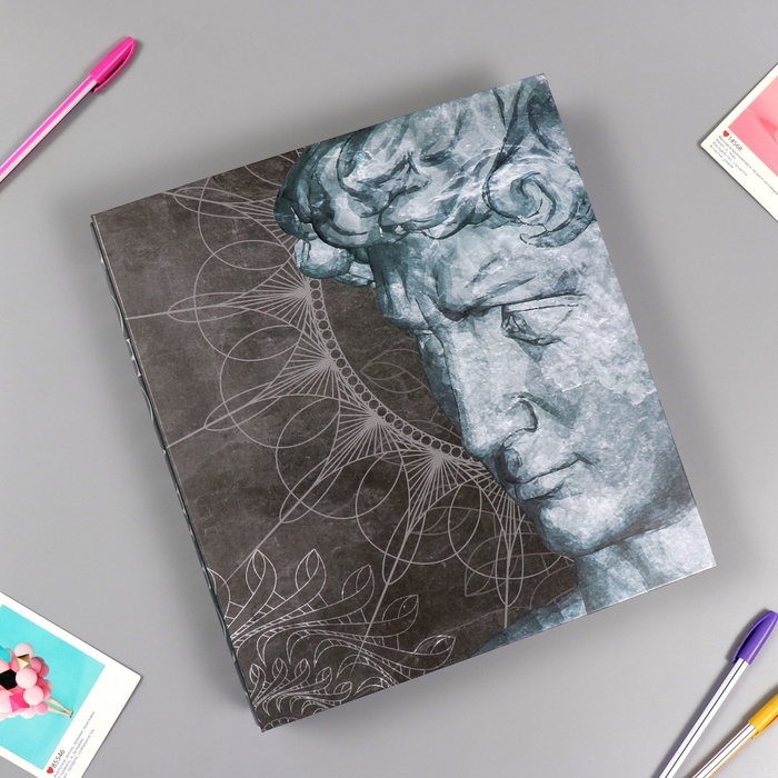 Фотоальбом на 500 фото 10x15 см  Фотоальбом на 500 фото 10x15 см "Давид и мандала" в коробке, тиснение 5,5x30x33,5 см