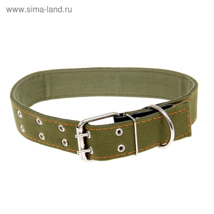 Ошейник брезентовый двухслойный, 82,5 х 4,5 см, ОШ 50-70 см Ошейник брезентовый двухслойный, 82,5 х 4,5 см, ОШ 50-70 см